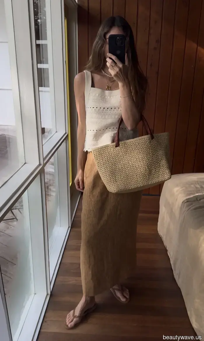 Plötzlich tragen stilvolle Frauen auf der ganzen Welt die französische Sommertasche, die leise Luxus schreit.