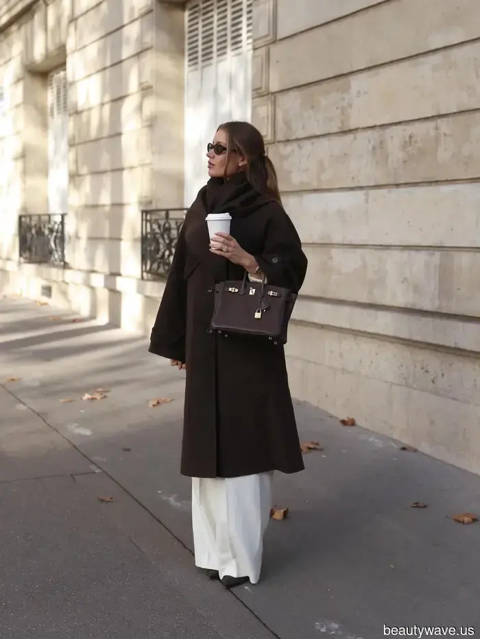 I donned this chic coat in Paris, and noticed other fashionable women sporting it in Saint-Germain-des-Prés…