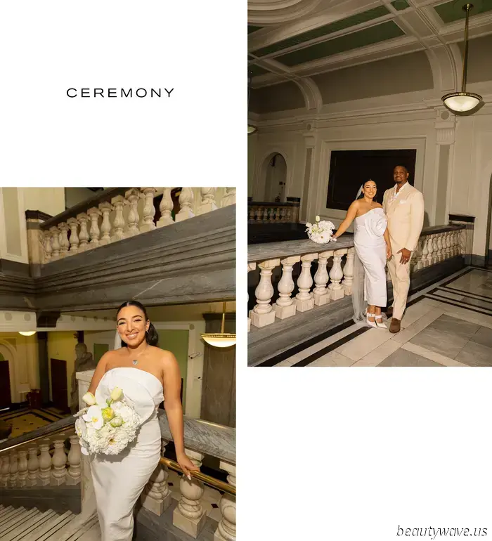 This stunning bride chose a stylish secondhand designer gown for her intimate and effortlessly elegant wedding in London.
