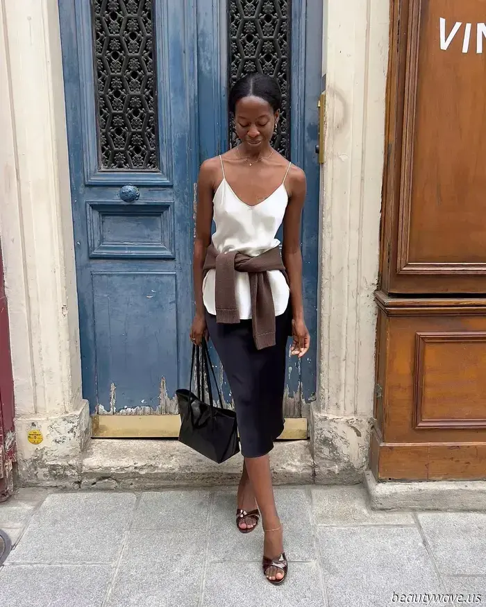 Forget about jeans, I'm focused on wearing a slinky satin skirt ensemble during the summer.