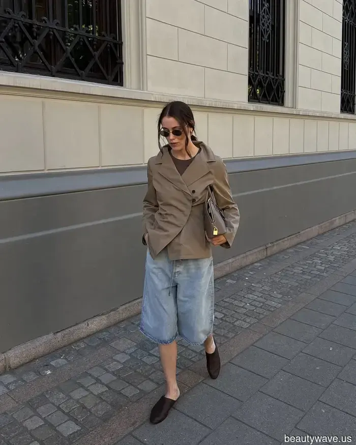 6 Surprisingly Chic Denim Shorts Looks That Are Trending Among Fashion Enthusiasts