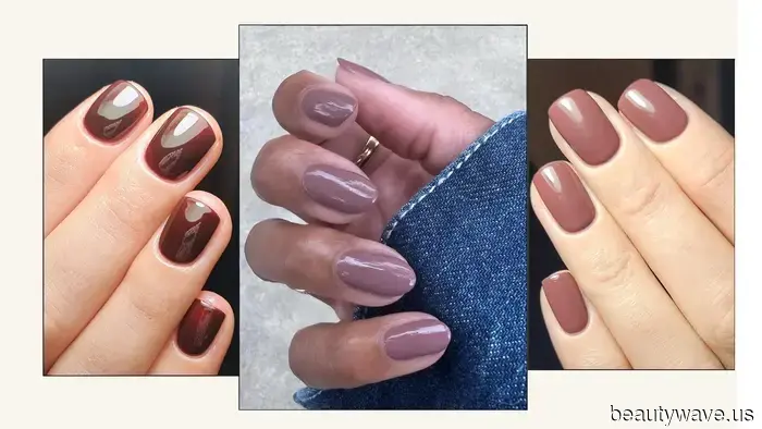 Moody, Sweet, and Luxurious-Looking—Rum Raisin Nails Are Set to Be Popular This Fall