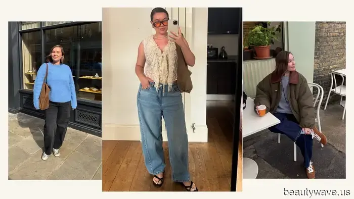 Nicht schmal, nicht weit&mdash;das sind die M&S Jeans, die schicke Frauen den ganzen Frühling über mit Blusen tragen werden.