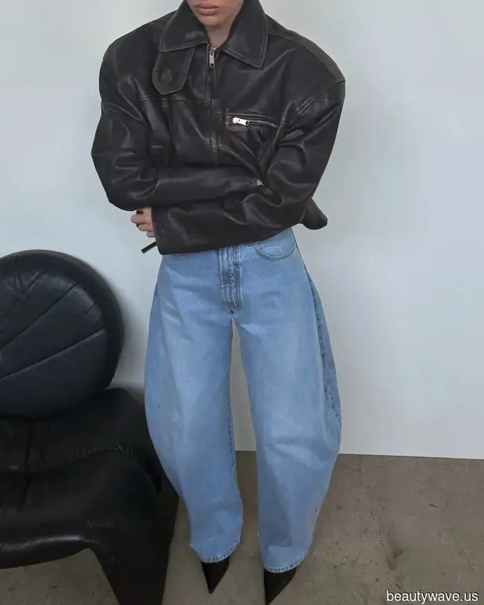 Neither Brown Nor Black—The Leather Jacket Trend That Every Stylish Person Is Combining With Jeans and Skirts This Fall.