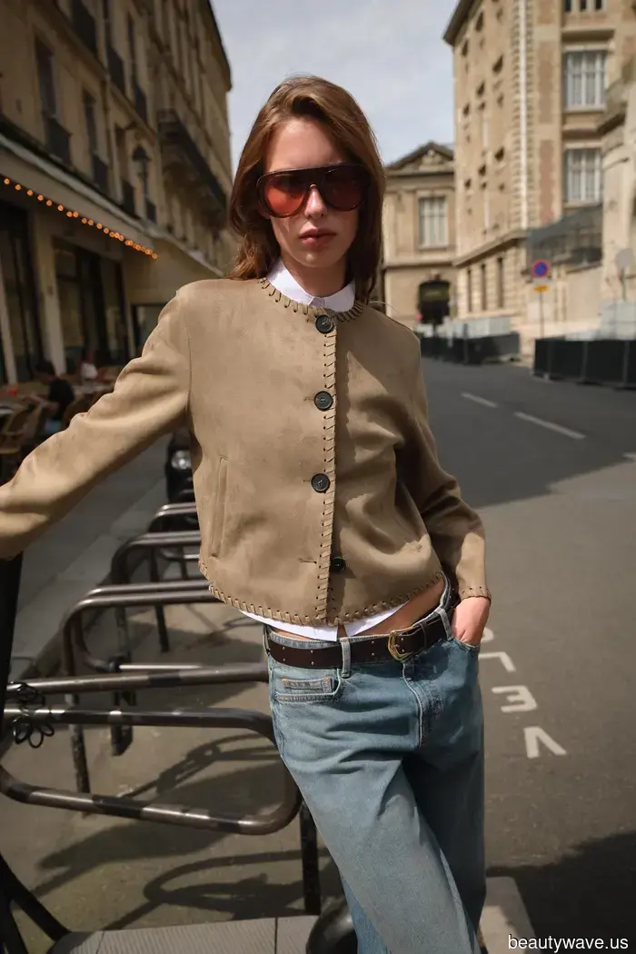 Everyone with great taste is currently pairing jeans with this particular style of jacket.