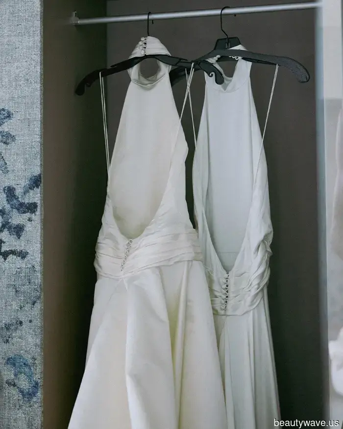 This stylish couple got married at a 19th-century Sicilian masseria in custom outfits created by the bride.