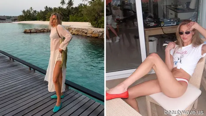 Flip-flops are quite predictable—this surprising flat alternative will elevate bikinis to a more sophisticated level.