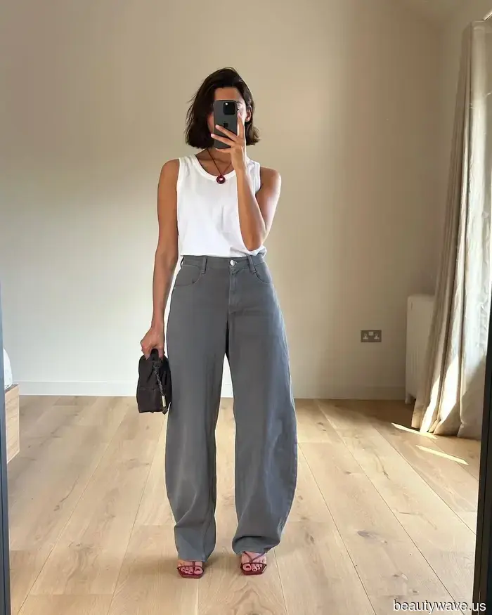 Indeed, blue jeans are classic; however, the most fashionable individuals I know are currently opting for denim in this unexpected hue instead.