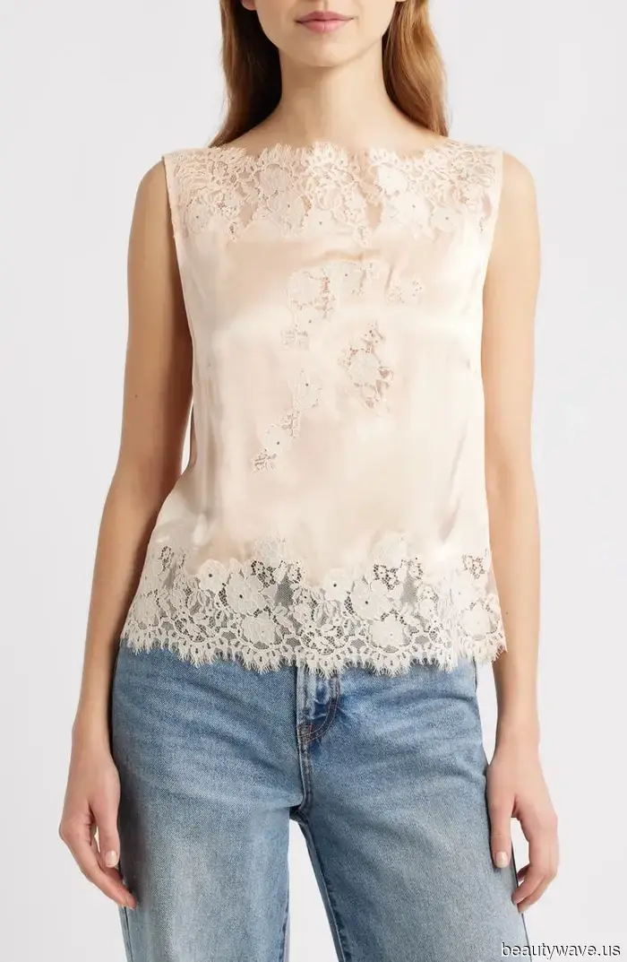 Lace! Transparent! Satin! 31 Stunning Tops to Match With Your Favorite Jeans This Spring