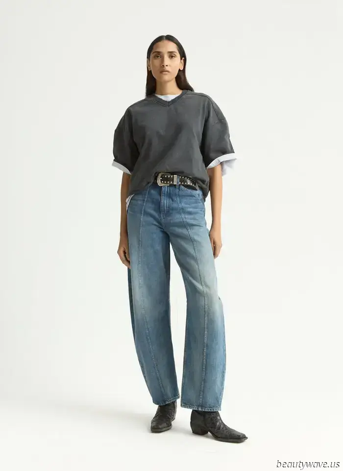 Der Trend zu hübschen Tops, den alle in der Mode nutzen, um ihre Jeans aufzuwerten.