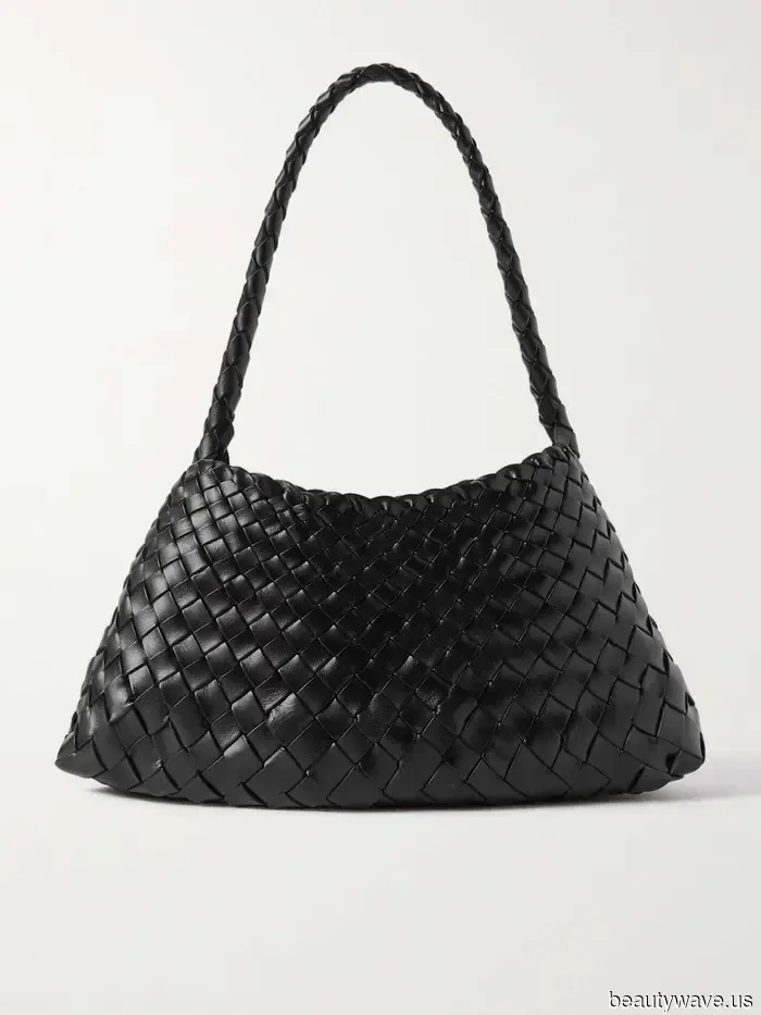 If you’re purchasing a woven bag this summer, opt for this sophisticated, classic design.
