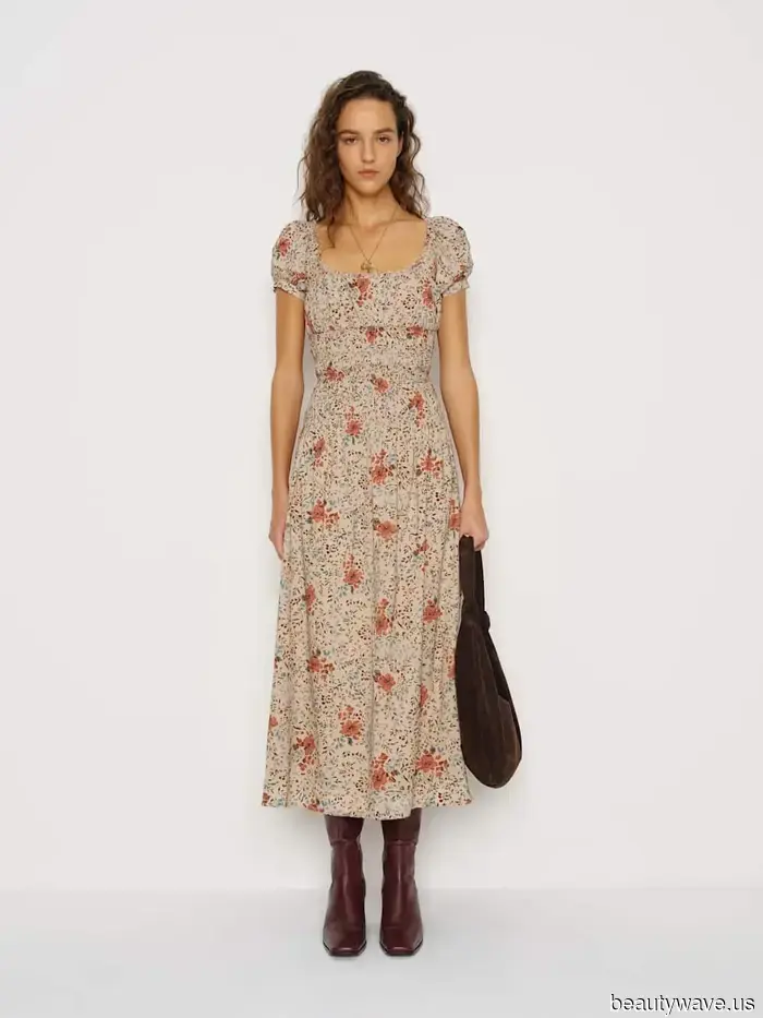 Se continuerai a indossare abiti floreali in inverno, questa giacca e questi stivali sono assolutamente fondamentali.