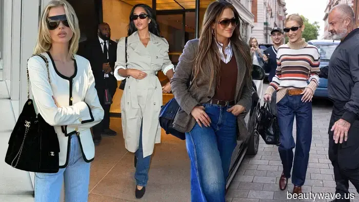 Hailey! J.Lo! Elsa! 6 einfach nachzumachende Jeans-Outfit-Ideen für den Frühling