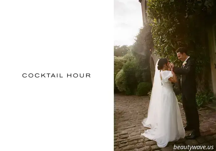 This stunning Babington House wedding featured a Brazilian welcome BBQ, a custom gown, and an adorable puppy.