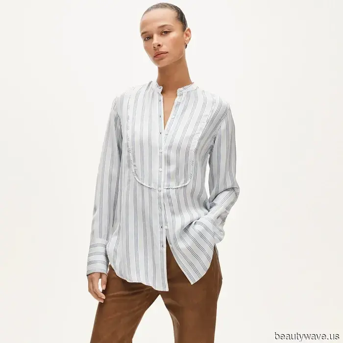 Forget the basic button-downs—*this* is the shirt trend to pair with black trousers this fall.