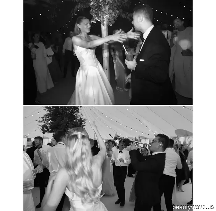 This stunning bride donned a Vera Wang gown and Manolo Blahnik shoes for her sophisticated, timeless countryside wedding.