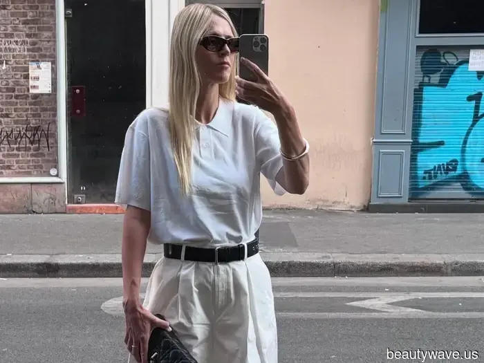 Suddenly, everyone is pairing this chic item with white pants.