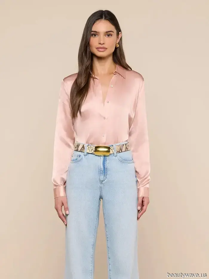Questa tendenza della camicia in satin sembra uscita direttamente dall'era Gucci di Tom Ford&mdash;7 modi in cui le persone della moda stanno…
