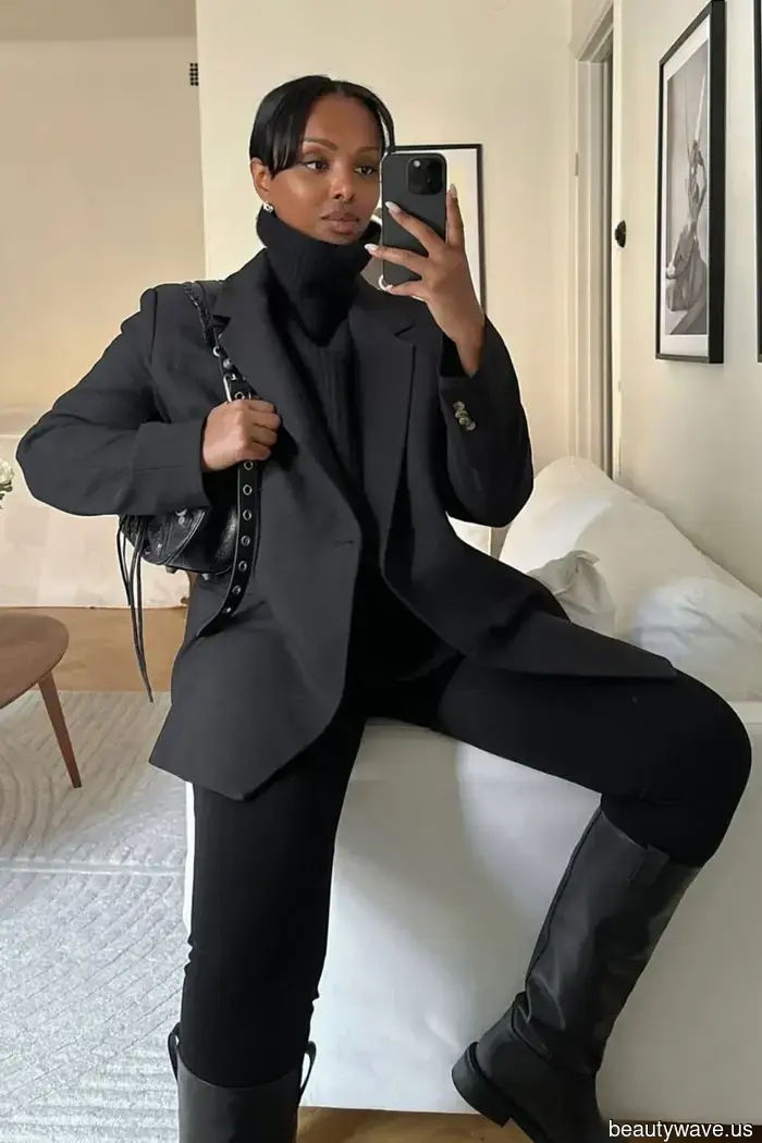 While black boots are a timeless choice, styling them in this way will give them a fresh, modern twist for 2026.