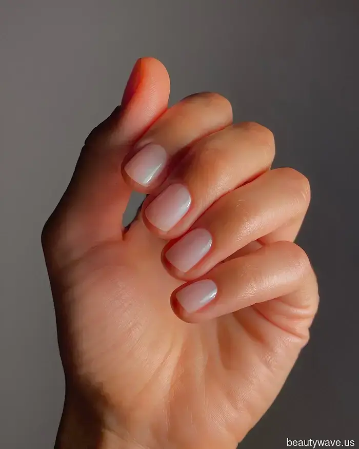 Not Chrome, Not Glitter—Aqua Glazed Nails Are the Trend to Embrace This August.
