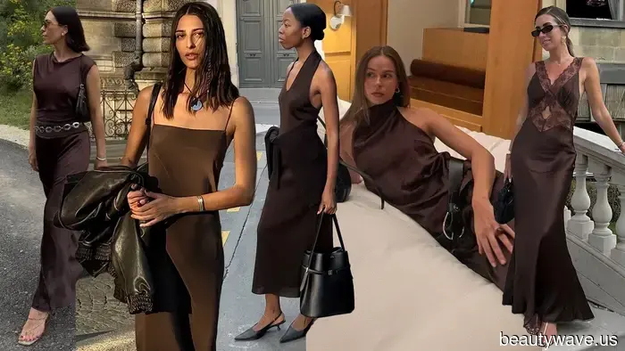 Neither Black Nor White: The Dress Color That Fashion Enthusiasts Are Sporting from Stockholm to Paris