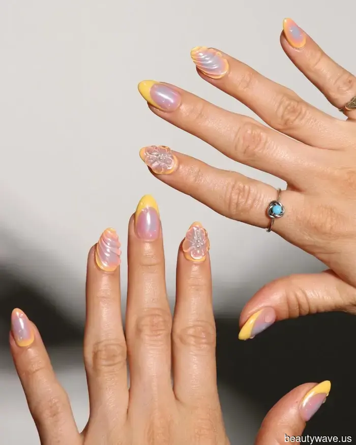 Yellow Chrome Nails Are My New Obsession—Here Are 8 Styles to Try Immediately, Ranging from Lemon Glaze to Butter French.