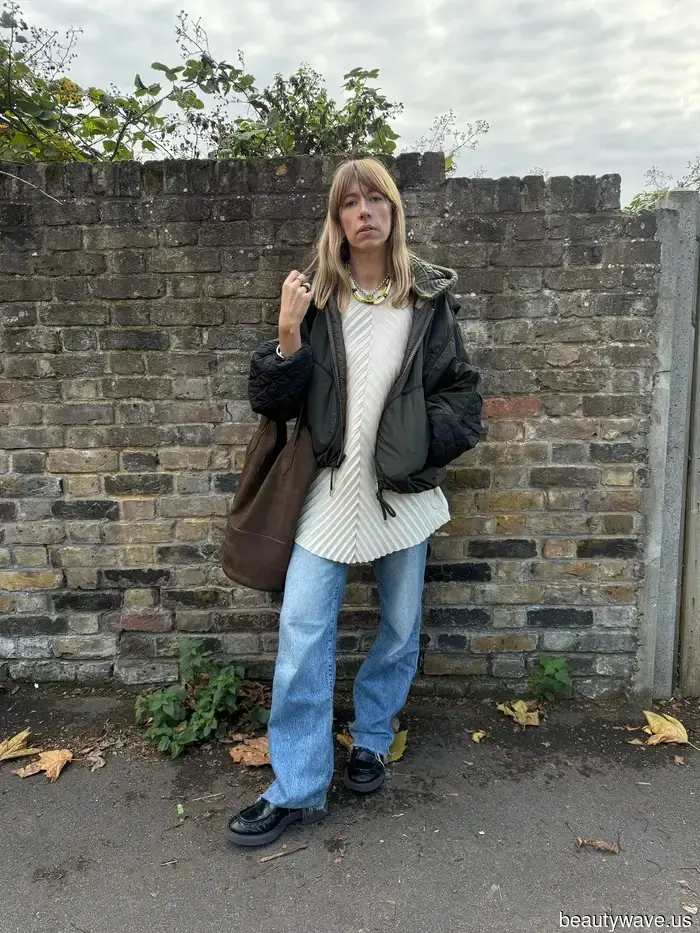 Cuando uses un abrigo de plumas este invierno, úsalo así, así y así.