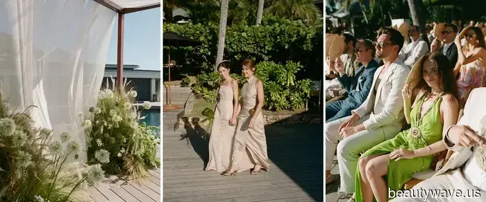 Phoebe Philo! Ralph Lauren! Colleen Allen! Die Braut trug 7 makellos elegante Looks für ihre Hochzeit in Saint Bart's.