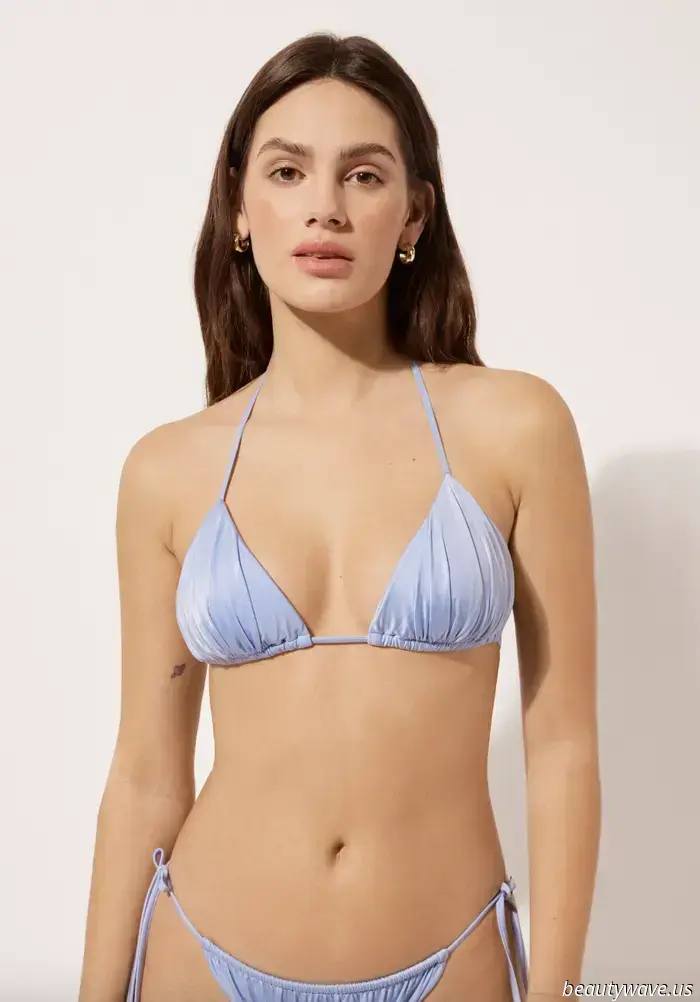 This swimwear brand, favored by celebrities, exudes a premium resort vibe.