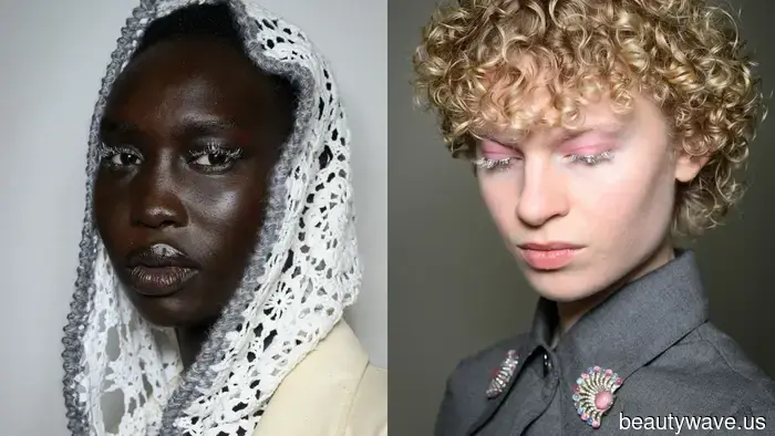 Dalle labbra macchiate di vino ai tocchi di lamé: 10 tendenze di bellezza per le festività che le persone del mondo della moda stanno salvando da mesi