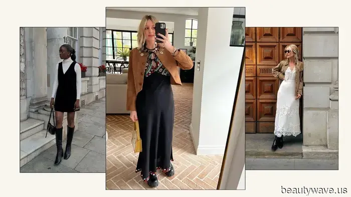 Forget about jeans for a moment—these 6 dress-and-boot combinations are currently dominating my autumn wardrobe.