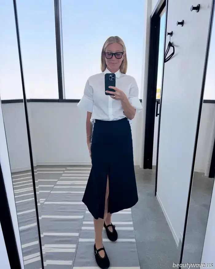 Fashion enthusiasts in their 20s and 50s are embracing this flat-shoe trend paired with skirts for a stylish look.