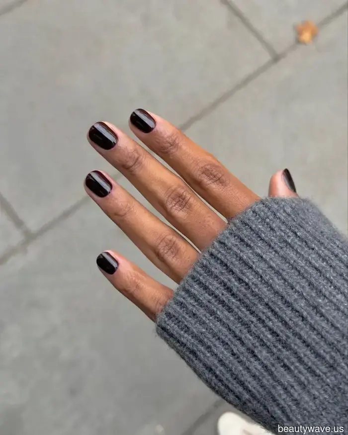 Apologies, Nude—These 21 Dark Nail Designs Show That Nothing Is More Stylish for Winter.