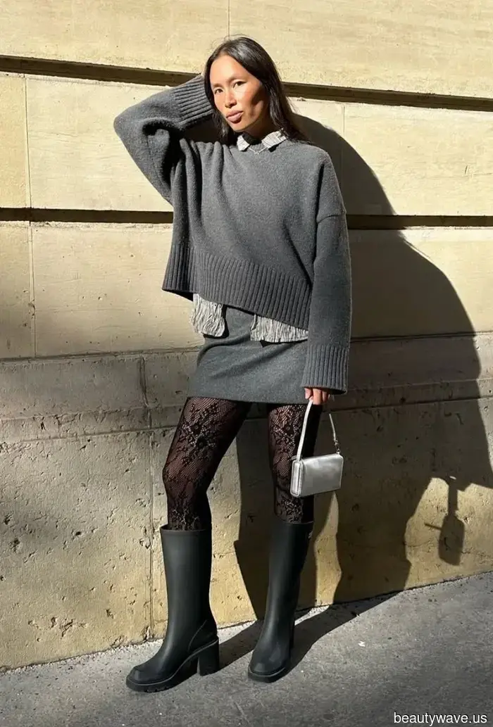 Polierte Kleider in Paris, London und New York City setzen im Winter auf diesen eleganten Rockstil.