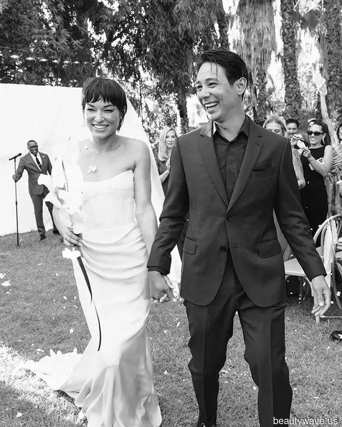 The Bride Donned a Unique Custom Look for Her Upscale Backyard Wedding in Ojai.