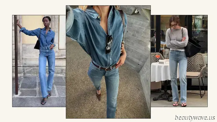 Is it just me, or are all the trendy girls opting for this denim style instead of baggy jeans?