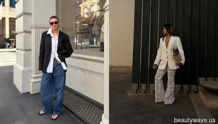 A New York e Parigi, le persone della moda stanno indossando i loro blazer in questi 6 modi freschi.