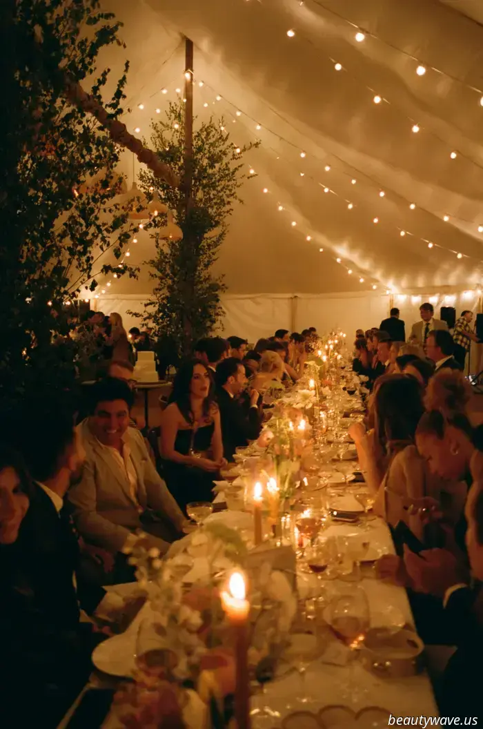 This stunning Babington House wedding featured a Brazilian welcome BBQ, a custom gown, and an adorable puppy.