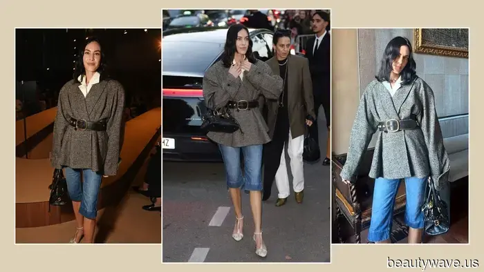 I never expected denim capris to return, but Alexa Chung has just shown me otherwise in Paris.