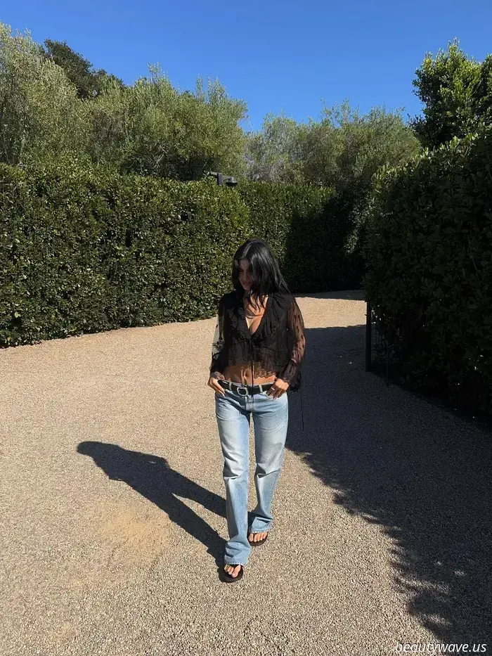 Kylie Jenner has just announced that this "outdated" denim trend is still relevant— but only when styled *this* way.