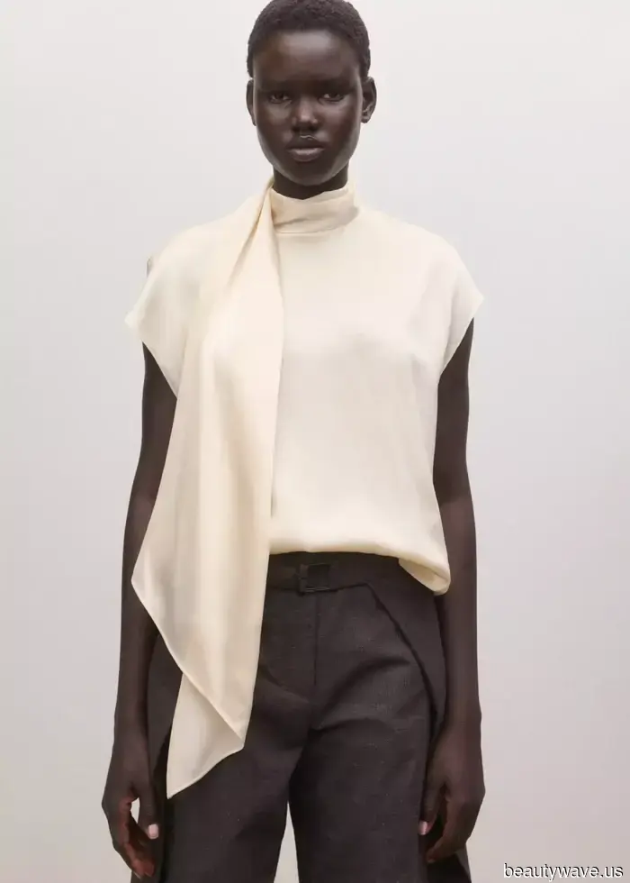 Minimalist and eclectic dressers seldom see eye to eye, yet both recognize that this "outdated" blouse looks best when paired with jeans and linen...