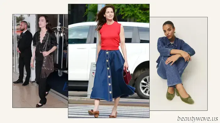 Individuals with a stylish flair are now embracing this retro-inspired heel trend, pairing it with both pants and skirts.