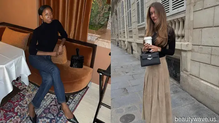 Die elegante Basic-Französische Damenmode trägt mehr als T-Shirts *und* Button-Down-Hemden