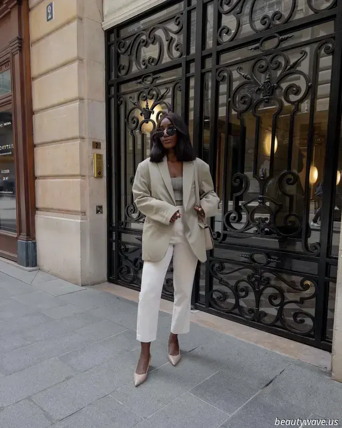 Le donne francesi sanno che questo pantalone anti-denim rende ogni outfit molto più lussuoso.