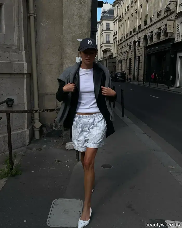 French women and Alexa both agree—this shorts trend is currently much more stylish than denim options.