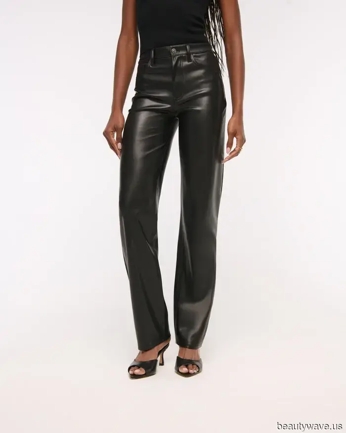 Indeed, leather pants are currently trendy, but Elsa Hosk understands that they appear most stylish when paired *this way*.