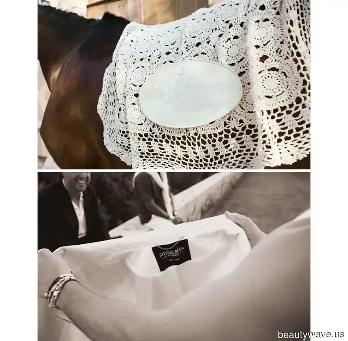 This stylish couple got married at a 19th-century Sicilian masseria in custom outfits created by the bride.