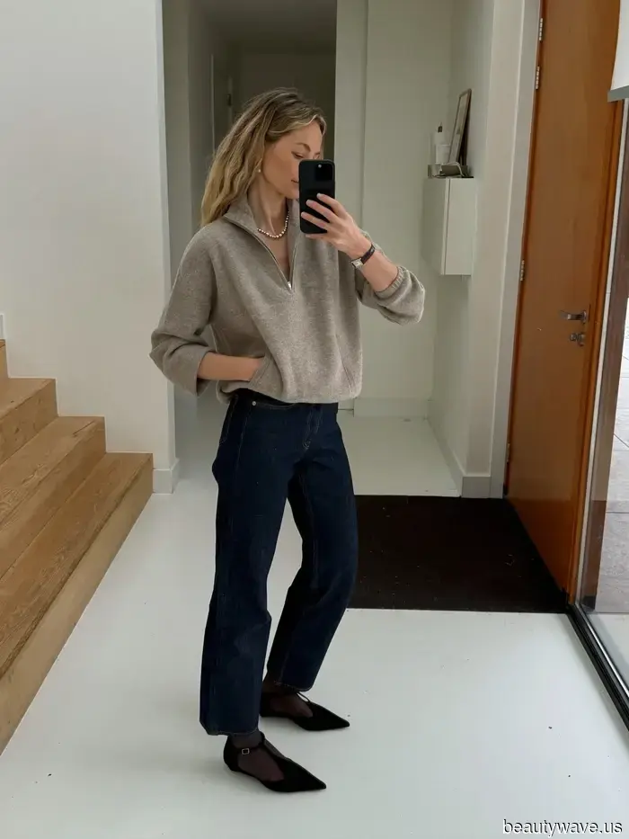 Apologies, Barrel Jeans—this denim style appears far more sophisticated when paired with heels.