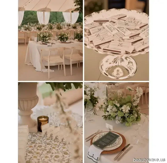 This stunning bride donned a Vera Wang gown and Manolo Blahnik shoes for her sophisticated, timeless countryside wedding.