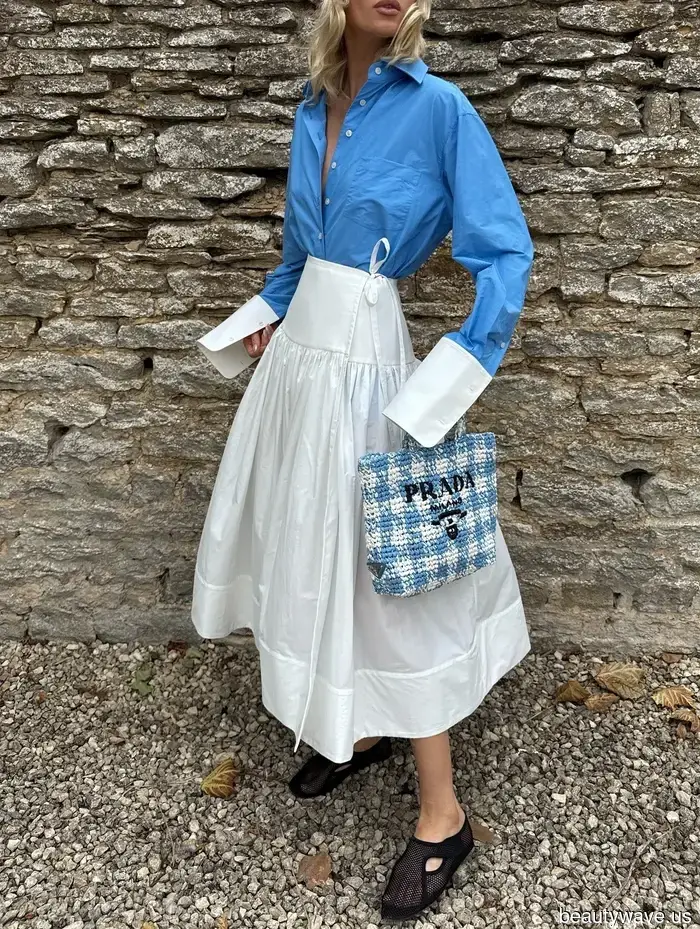 In der englischen Landschaft gesichtet: Die "hässlichen" It-Schuhe, die weiße Röcke cooler aussehen lassen als je zuvor…